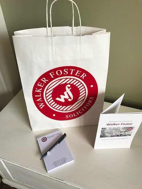 walker foster branded bag and other items